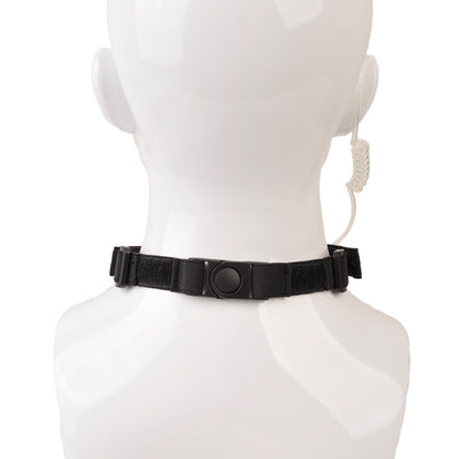 WADSN Tactical Throat Mic Headset with Tube Earpiece - BLACK - APEXTAC GEAR