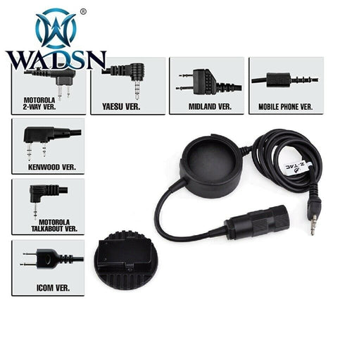 WADSN New ZTCI PTT(New headset plug hole) Device (WZ138) - APEXTAC GEAR
