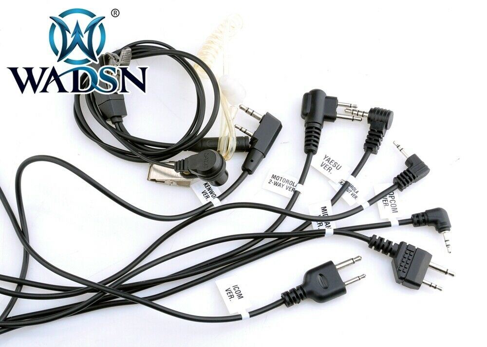 WADSN FBI Style Acoustic Headset with PTT (WZ129) - APEXTAC GEAR