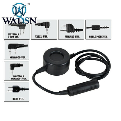 WADSN TCI Style PTT Push to Talk Device - BLACK (WZ114) - APEXTAC GEAR
