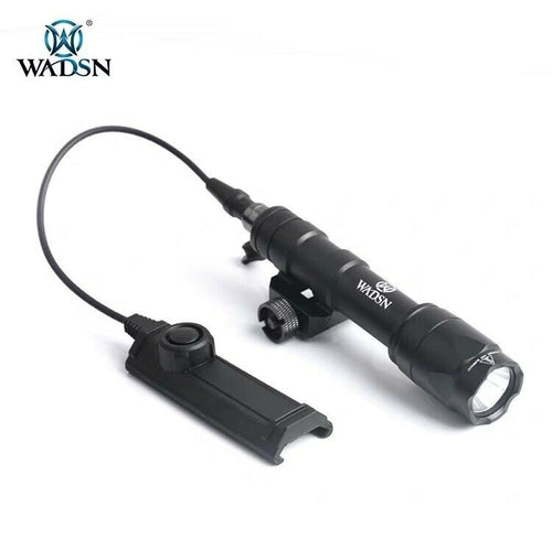 WADSN M600C SCOUT LIGHT Rail Mount Flashlight w/ Dual Function Tape Switch - BLACK - APEXTAC GEAR