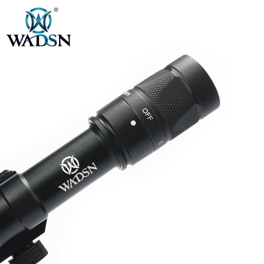 WADSN M600W SCOUT LIGHT LED Strobe Flashlight w/ SL07 Scout Dual Switch - BK - APEXTAC GEAR