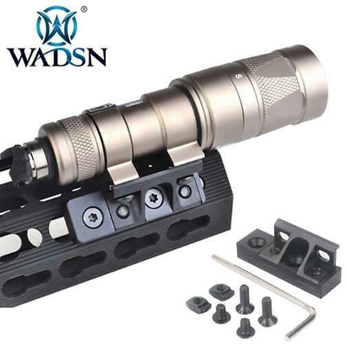 WADSN KeyMod & M-LOK LIGHT MOUNT For M300/M600 SCOUT- BLACK (WNE08043) - APEXTAC GEAR