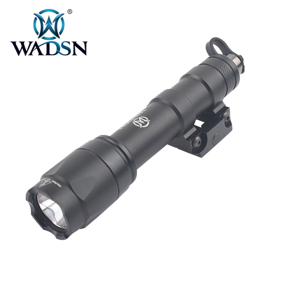 WADSN M600C Scout Light Rail Mount LED Flashlight Two Control Kit Version - BLACK - APEXTAC GEAR