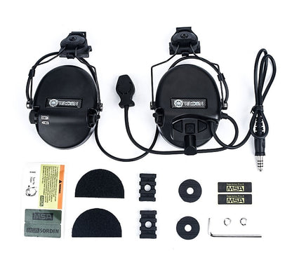WADSN SORDIN Style Headset with  Helmet Rail Adaptor Basic Ver. (WZ191) - APEXTAC GEAR