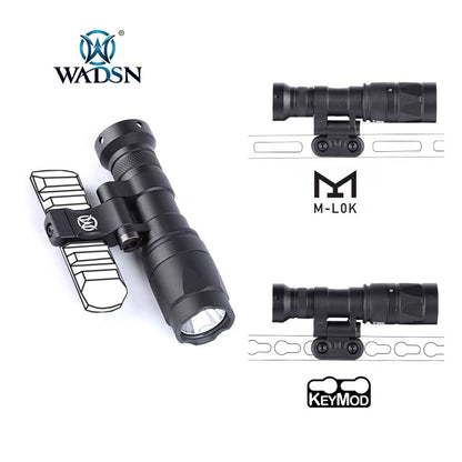 WADSN M340W Scout Light PRO Rail Mount LED Flashlight w/ Strobe BLACK (WD04057) - APEXTAC GEAR