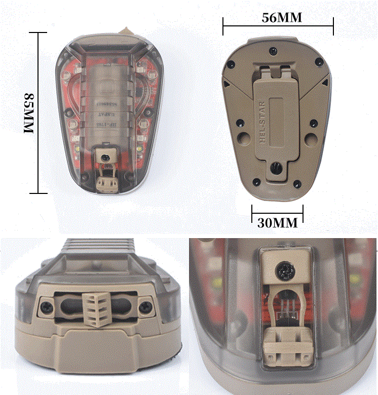 WADSN HEL-STAR 6 GEN III Helmet Light - TAN (WD03001) - APEXTAC GEAR