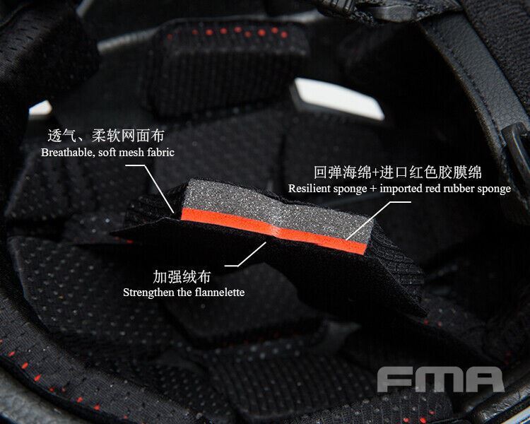 FMA Caiman Bump Helmet - TYPHON (L/XL) (New Liner) (TB1382B) - APEXTAC GEAR