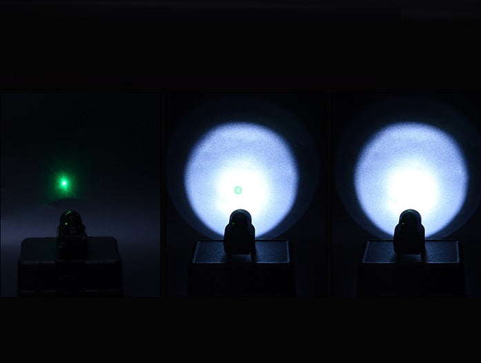 WADSN X400U Tactical LED Rail Mount Light w/ GREEN Laser - BLACK (WD04060) - APEXTAC GEAR