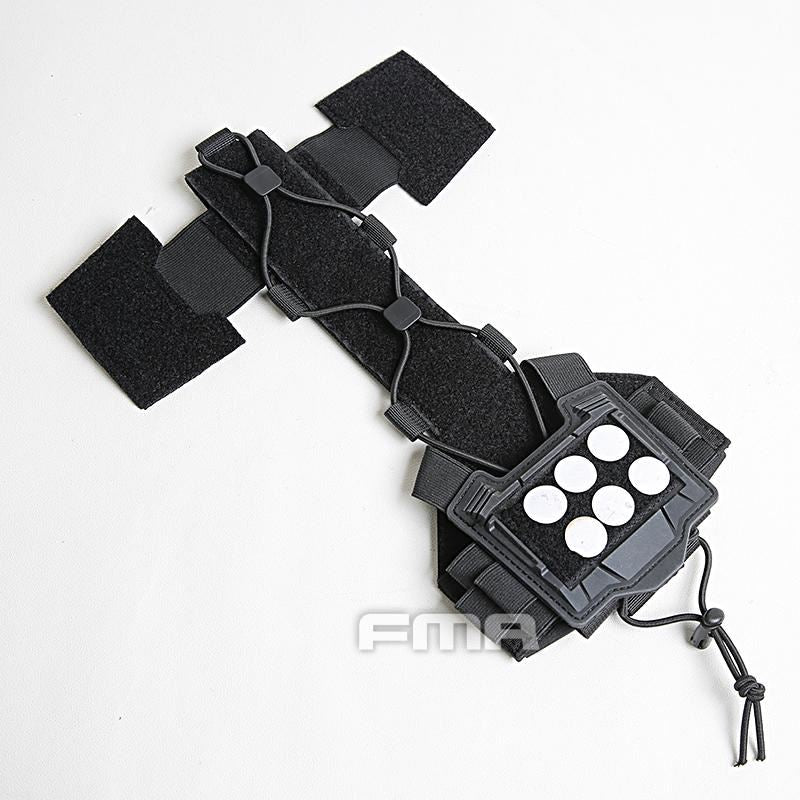 FMA Universal Agility Bridge Cover For Tactical Helmet w/ NVG Battery Pouch - APEXTAC GEAR