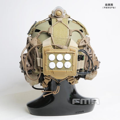 FMA Universal Agility Bridge Cover For Tactical Helmet w/ NVG Battery Pouch - APEXTAC GEAR