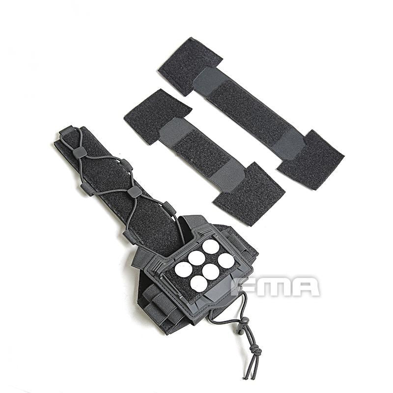 FMA Universal Agility Bridge Cover For Tactical Helmet w/ NVG Battery Pouch - APEXTAC GEAR