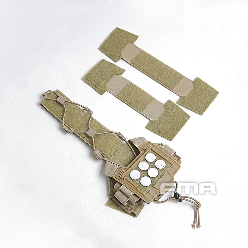 FMA Universal Agility Bridge Cover For Tactical Helmet w/ NVG Battery Pouch - APEXTAC GEAR