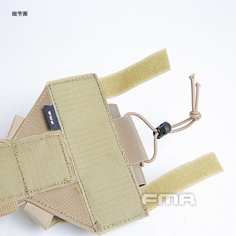 FMA Universal Agility Bridge Cover For Tactical Helmet w/ NVG Battery Pouch - APEXTAC GEAR