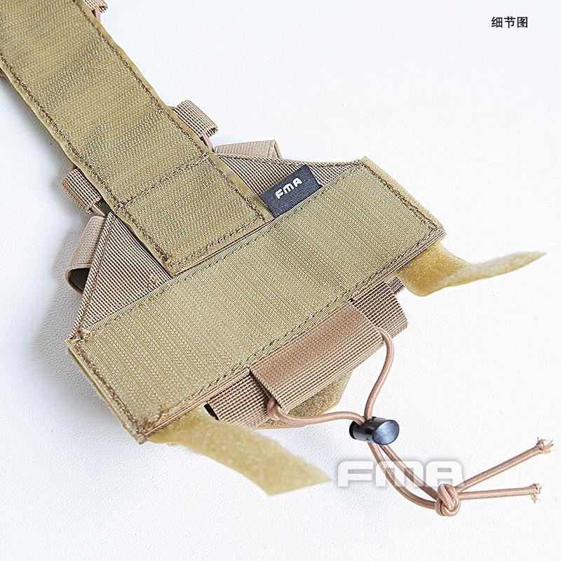 FMA Universal Agility Bridge Cover For Tactical Helmet w/ NVG Battery Pouch - APEXTAC GEAR