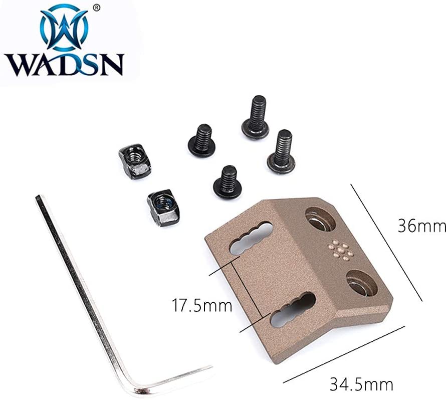 WADSN M-LOK / KEYMOD Offset Rail Light Mount - TAN (WD02004) - APEXTAC GEAR