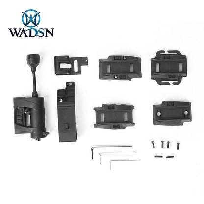 WADSN TEC CHARGE Pro MPLS Helmet Light illumination Tool Multi LED w/ IR - BLACK - APEXTAC GEAR