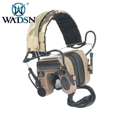 WADSN COMTAC IV IN-THE-EAR Headset w/ Noise Cancellation - TAN (WZ038) - APEXTAC GEAR