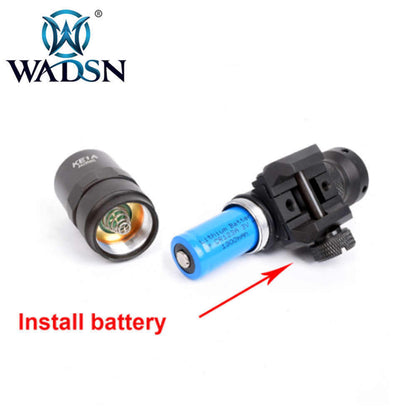 WADSN M300B Mini Scout Light W/ Dual Function Tape Switch - BLACK (WD04021) - APEXTAC GEAR