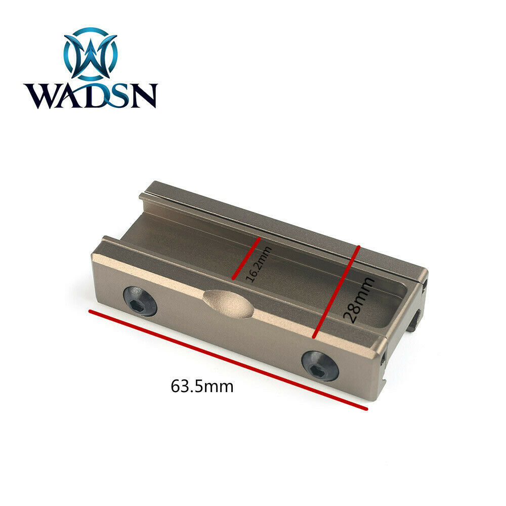 WADSN CNC Picatinny Pocket Panel for Flashlight Pressure Pad - BLACK (WD02006) - APEXTAC GEAR