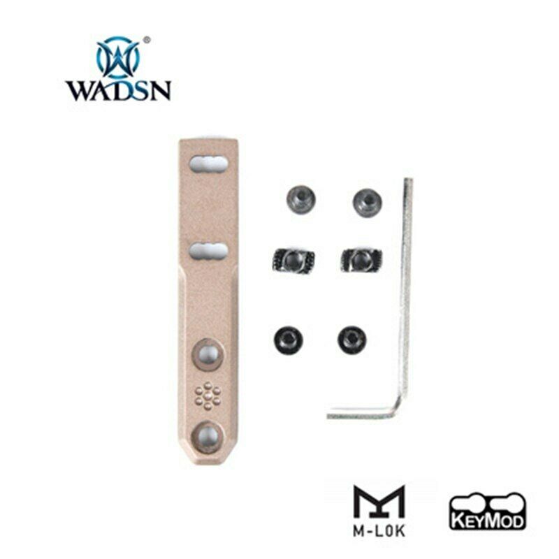 WADSN M-LOK & Keymod Compact Scout Light Rail Mount For M300&M600 - BLACK (WD02005) - APEXTAC GEAR