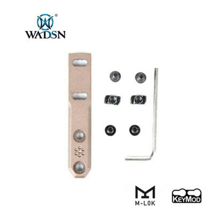 WADSN M-LOK & Keymod Compact Scout Light Rail Mount For M300&M600 - BLACK (WD02005) - APEXTAC GEAR