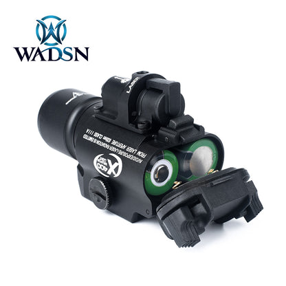 WADSN X400 Tactical LED Pistol Light w/ Red Laser - BLACK (WD04005) - APEXTAC GEAR