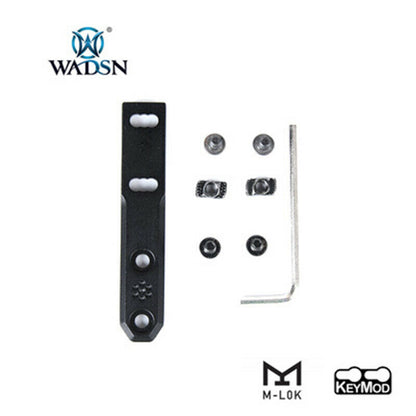 WADSN M-LOK & Keymod Compact Scout Light Rail Mount For M300&M600 - BLACK (WD02005) - APEXTAC GEAR