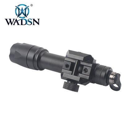 WADSN M600C Scout Light Rail Mount LED Flashlight Two Control Kit Version - BLACK - APEXTAC GEAR