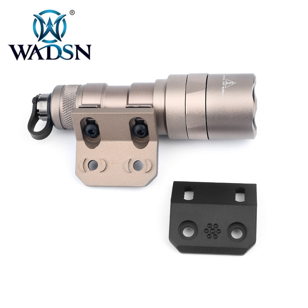 WADSN M-LOK / KEYMOD Offset Rail Light Mount - BLACK (WD02004) - APEXTAC GEAR