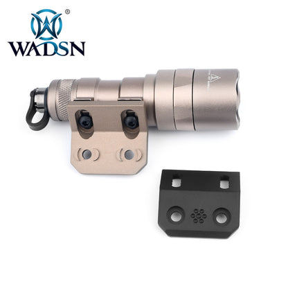 WADSN M-LOK / KEYMOD Offset Rail Light Mount - BLACK (WD02004) - APEXTAC GEAR