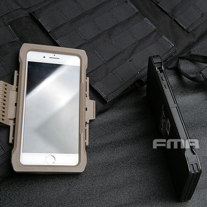 FMA Iphone 7/8 plus mobile pouch for Molle - DE TAN (TB1320) - APEXTAC GEAR