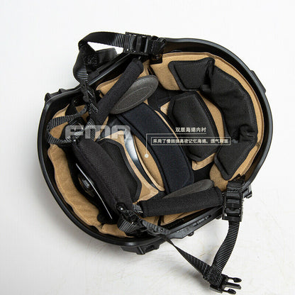 FMA EXF Ballistic Tactical Helmet Version 3.0 (M/L) - BLACK (TB1268B) - APEXTAC GEAR