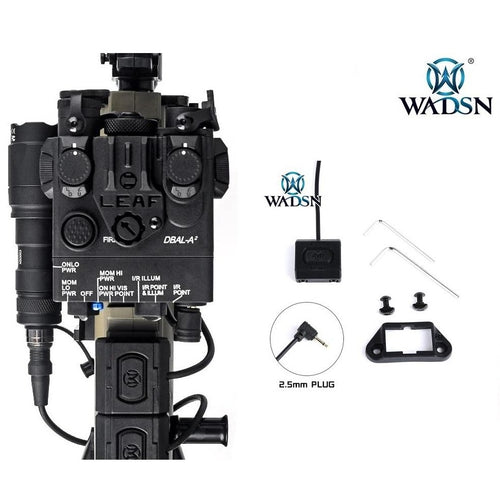 WADSN ModButton Lite Rail Switch for PEQ Laser 2.5mm - BLACK - APEXTAC GEAR