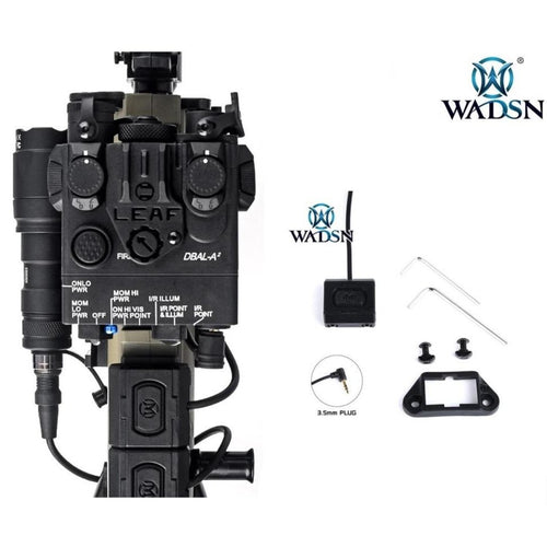 WADSN ModButton Lite Rail Switch for PEQ Laser 3.5mm - BLACK - APEXTAC GEAR