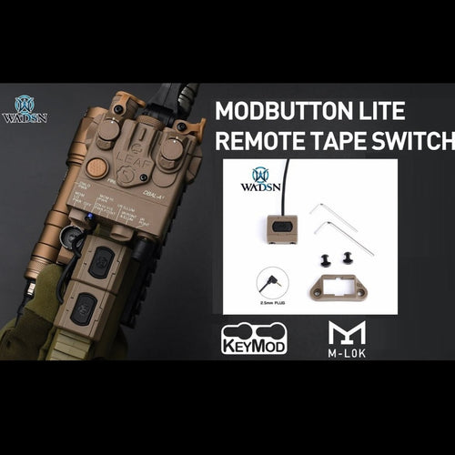 WADSN ModButton Lite Rail Switch for PEQ Laser 2.5mm - TAN - APEXTAC GEAR