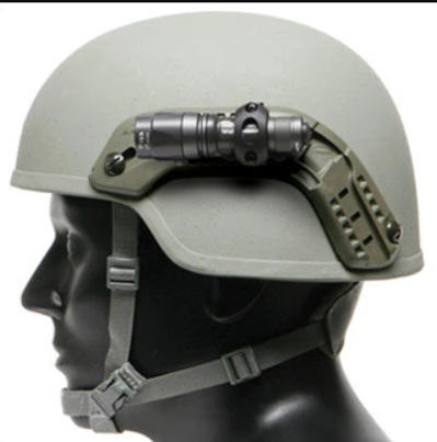 FMA Single Clamp Flashlight Mount ARC Helmet Rail - FG GREEN (TB370 / TB373) - APEXTAC GEAR