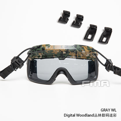 FMA Tactical Helmet Dedicated Split Anti-fog Goggles (Grey Lense) TB1333-G - APEXTAC GEAR