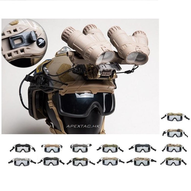 FMA Tactical Helmet Dedicated Split Anti-fog Goggles (Grey Lense) TB1333-G - APEXTAC GEAR