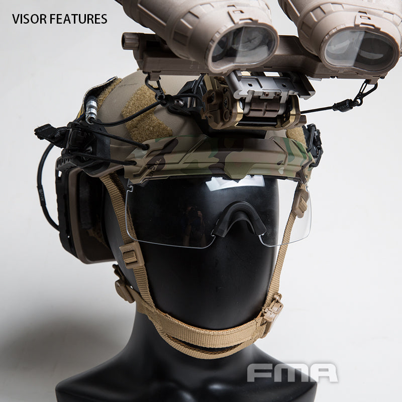 FMA Tactical Helmet Dedicated Split Anti-fog Goggles (Clear Lense) TB1333 - APEXTAC GEAR