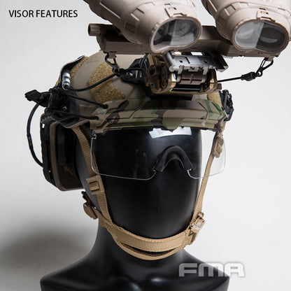 FMA Tactical Helmet Dedicated Split Anti-fog Goggles (Clear Lense) TB1333 - APEXTAC GEAR