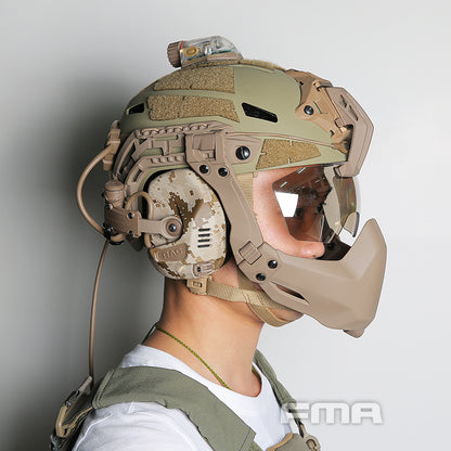 FMA CLEAR Batlsking Viper Visor - FG GREEN (TB1361-FG) - APEXTAC GEAR