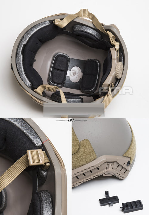 FMA Ballistic Aramid Thick and Heavy Version Helmet - HighLander (TB1321/TB1322) - APEXTAC GEAR