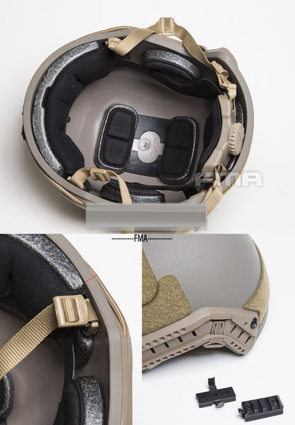 FMA Ballistic Aramid Thick and Heavy Version Helmet - Multicam Black (TB1321/TB1322) - APEXTAC GEAR