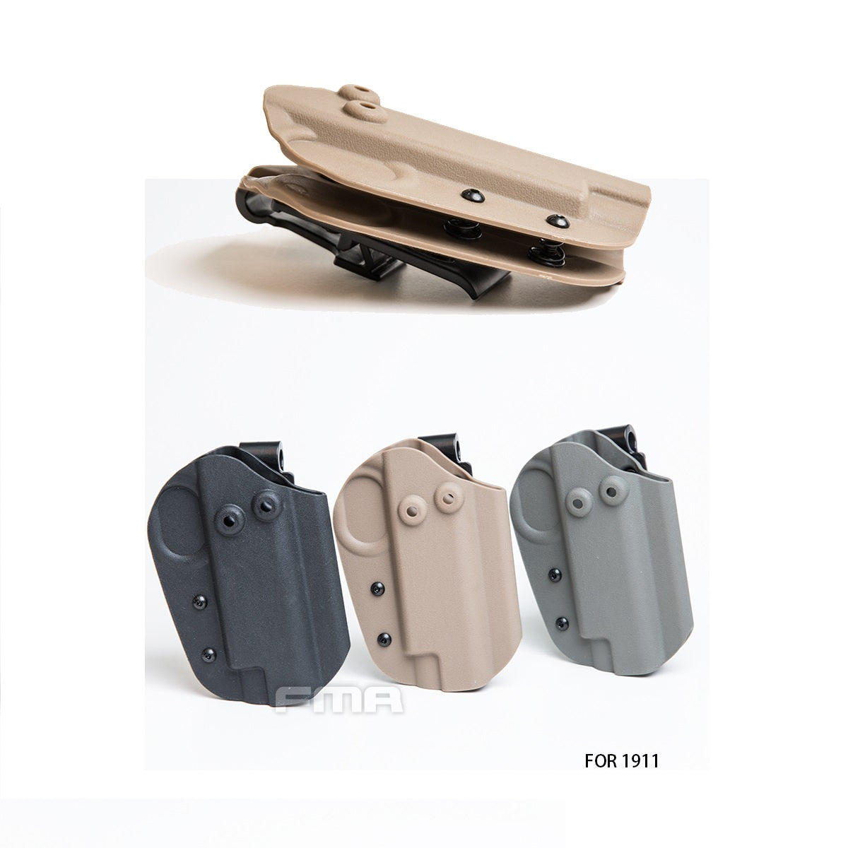 FMA KYDEX Holster for 1911 Series Black / DE / FG Green (TB1339) - APEXTAC GEAR