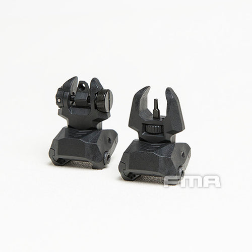 FMA FAB Defense Front & Rear Backup Sight Sets - BLACK TB1358 - APEXTAC GEAR