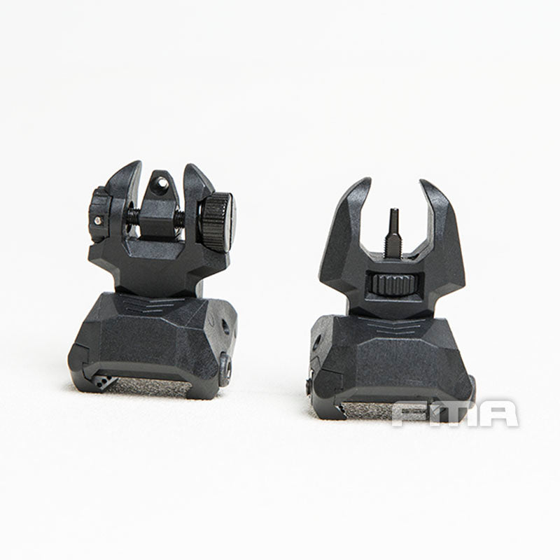 FMA FAB Defense Front & Rear Backup Sight Sets - BLACK TB1358 - APEXTAC GEAR