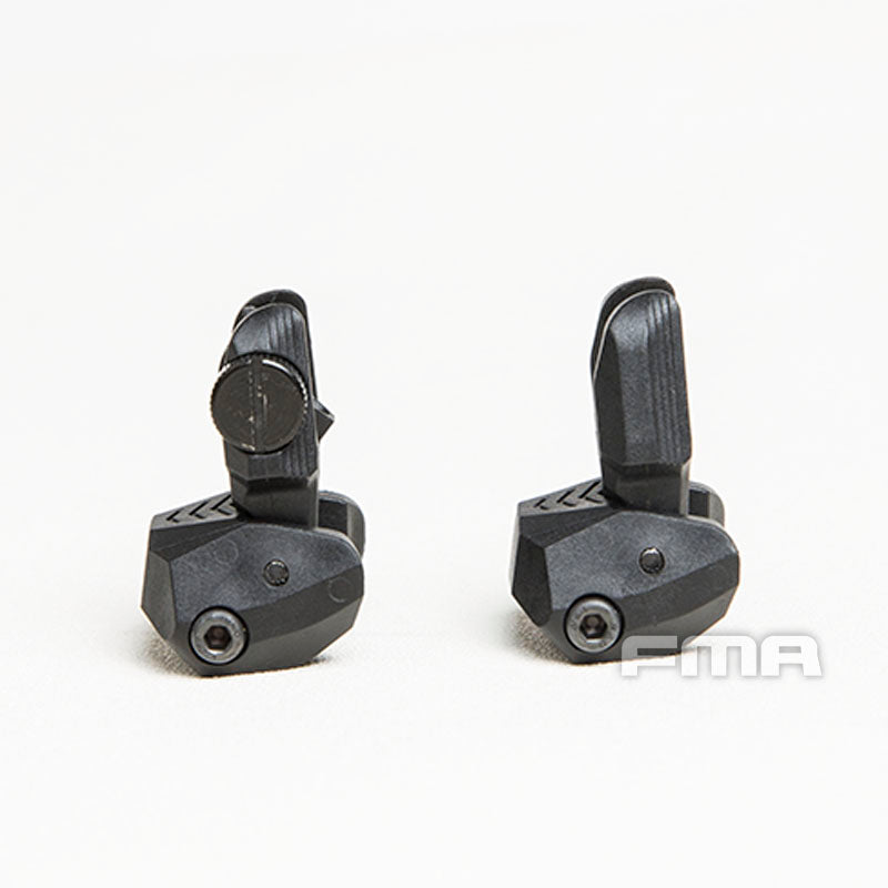 FMA FAB Defense Front & Rear Backup Sight Sets - BLACK TB1358 - APEXTAC GEAR