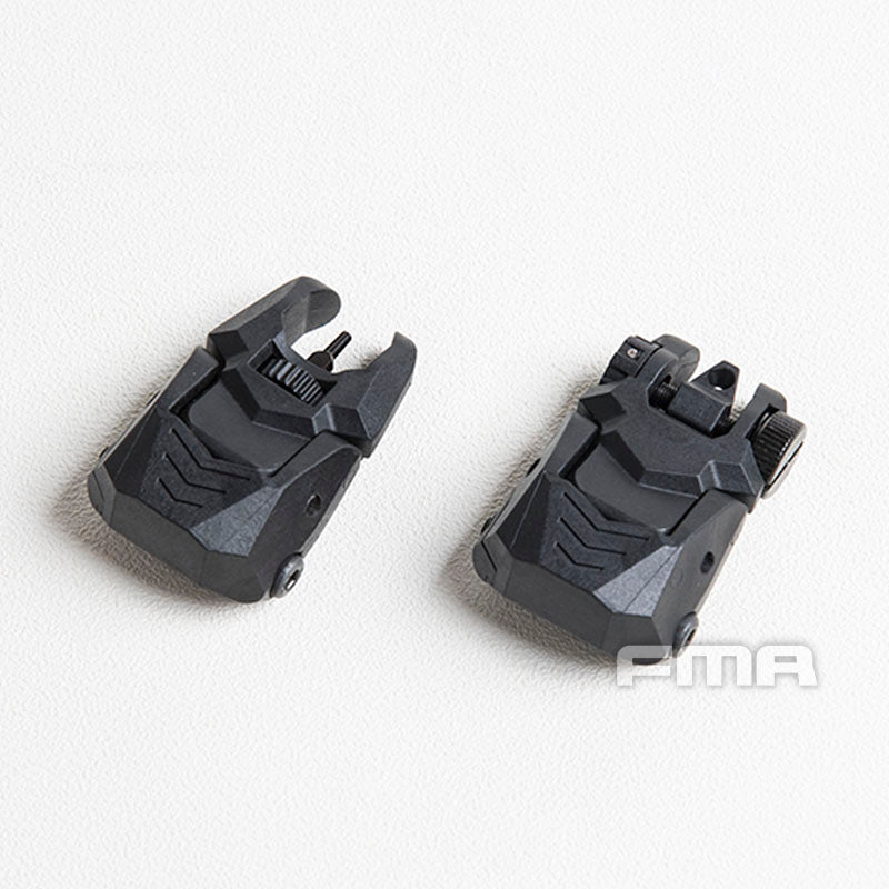 FMA FAB Defense Front & Rear Backup Sight Sets - BLACK TB1358 - APEXTAC GEAR