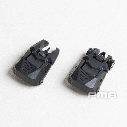 FMA FAB Defense Front & Rear Backup Sight Sets - BLACK TB1358 - APEXTAC GEAR